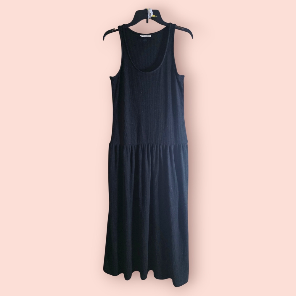 Universal Thread Classic Black Sleeveless Midi Dress